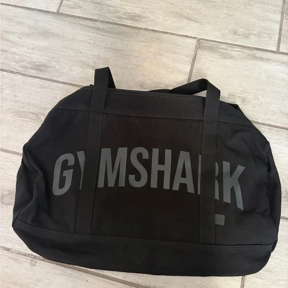 Gymshark Black Men's Duffel Bag Black Wash Power Holdall Gym Bag NEW